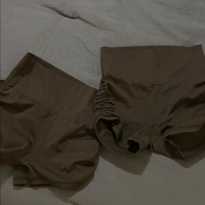 2 pairs Girls' black werk dance shorts